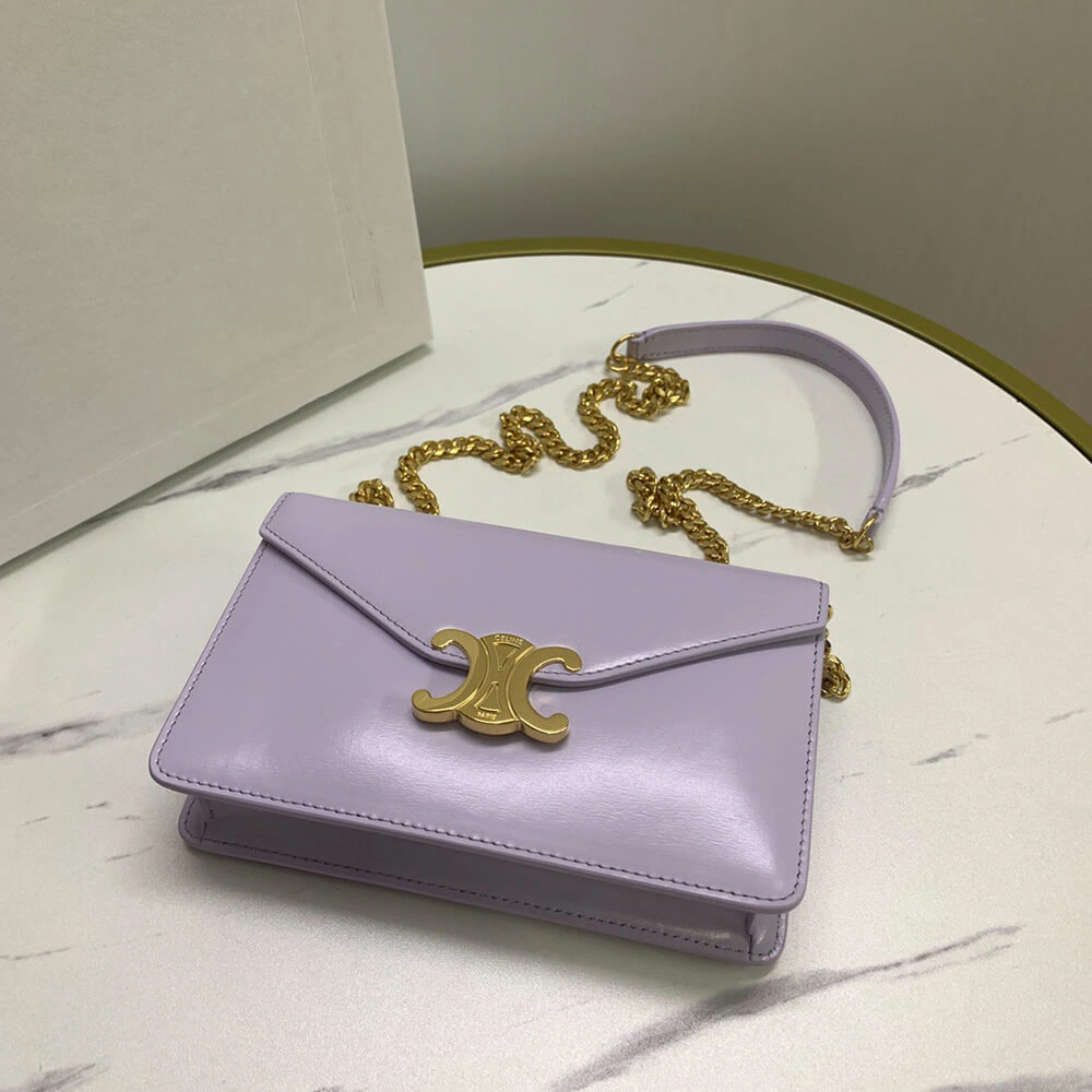 WALLET ON CHAIN MARGO in Shiny calfskin(HIGH-END GRADE) QuickDry 2474