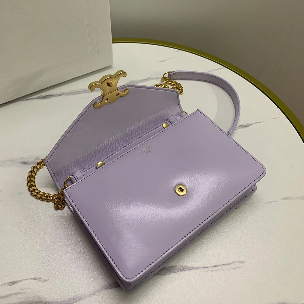 WALLET ON CHAIN MARGO in Shiny calfskin(HIGH-END GRADE) QuickDry 2474