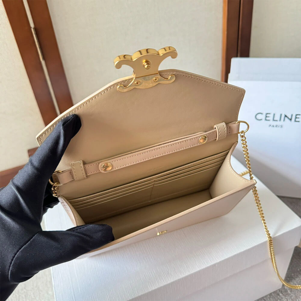 UrbanChic WALLET ON CHAIN MARGO in Shiny calfskin(HIGH-END GRADE) 2520