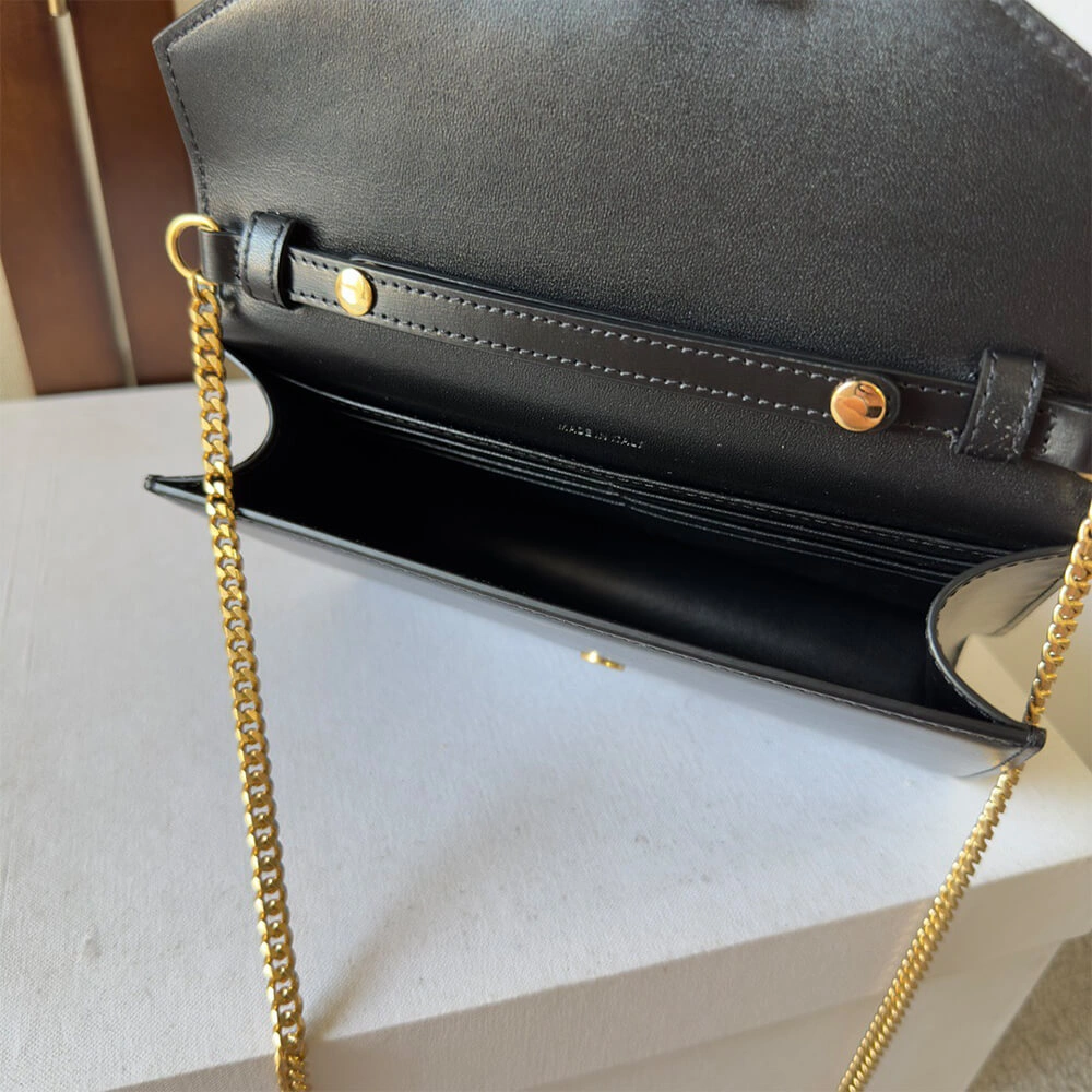 Seasonal WALLET ON CHAIN MARGO in Shiny calfskin(HIGH-END GRADE) 2502