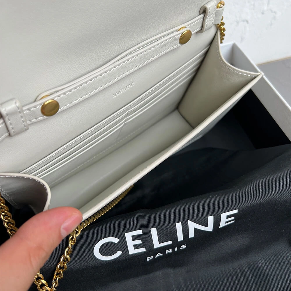 Sporty WALLET ON CHAIN MARGO in Shiny calfskin(HIGH-END GRADE) 2525
