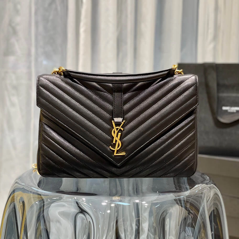 Bright YSL COLLEGE LARGE CHAIN BAG 2851