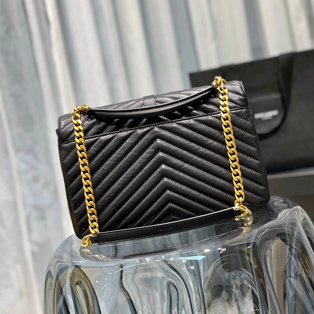 Bright YSL COLLEGE LARGE CHAIN BAG 2851