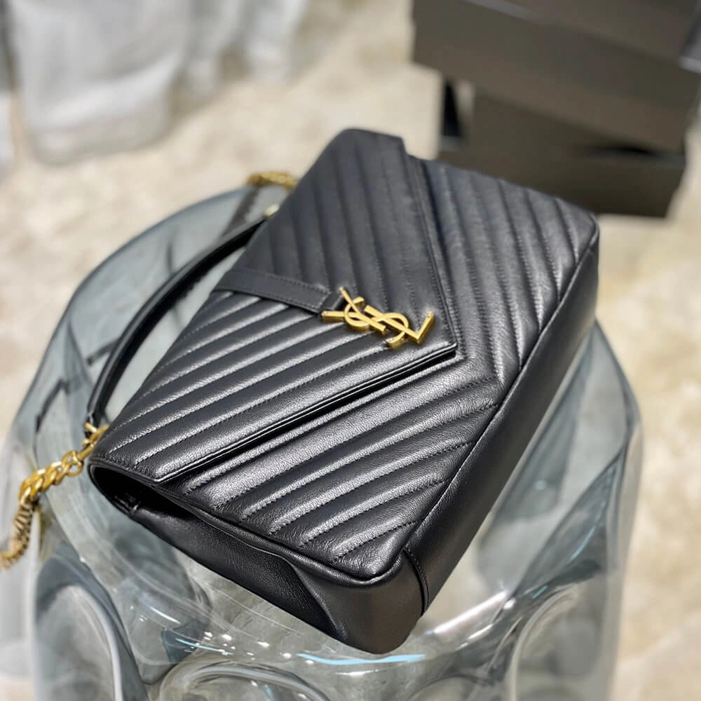 Bright YSL COLLEGE LARGE CHAIN BAG 2851