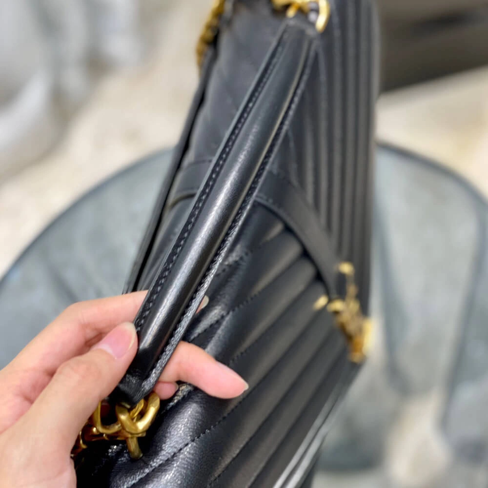 Bright YSL COLLEGE LARGE CHAIN BAG 2851