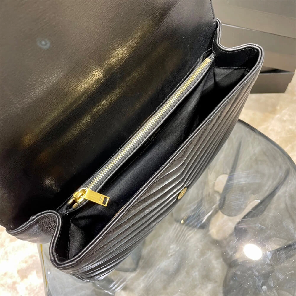 Bright YSL COLLEGE LARGE CHAIN BAG 2851