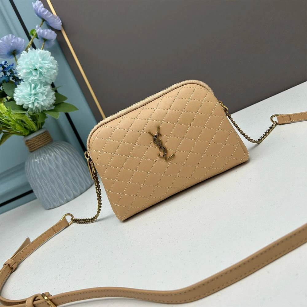 SoftTouch YSL Gaby zipped pouch in quilted lambskin 2687