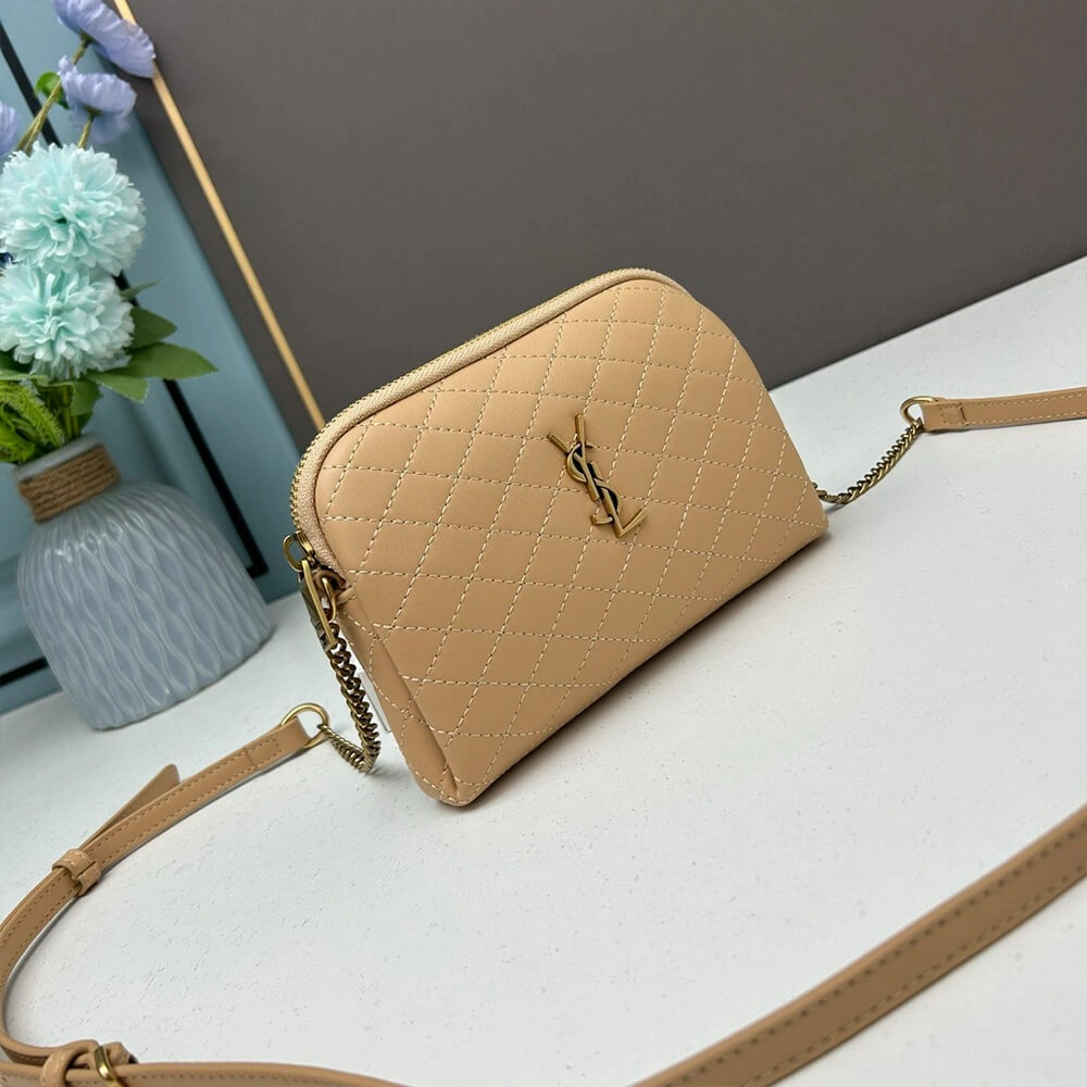SoftTouch YSL Gaby zipped pouch in quilted lambskin 2687