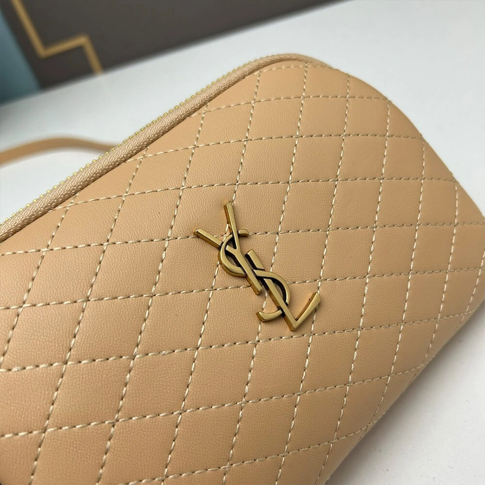 SoftTouch YSL Gaby zipped pouch in quilted lambskin 2687