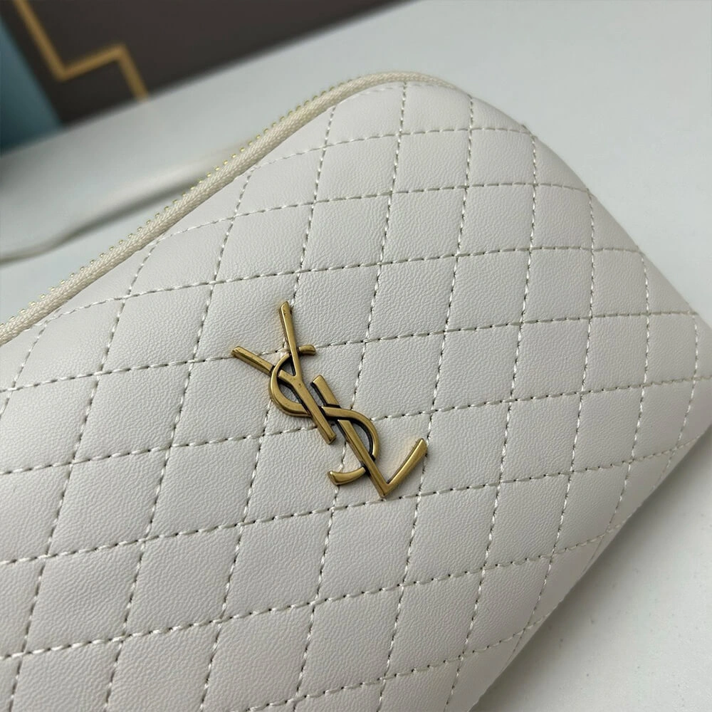 YSL Gaby zipped pouch in quilted lambskin BestValue 2699