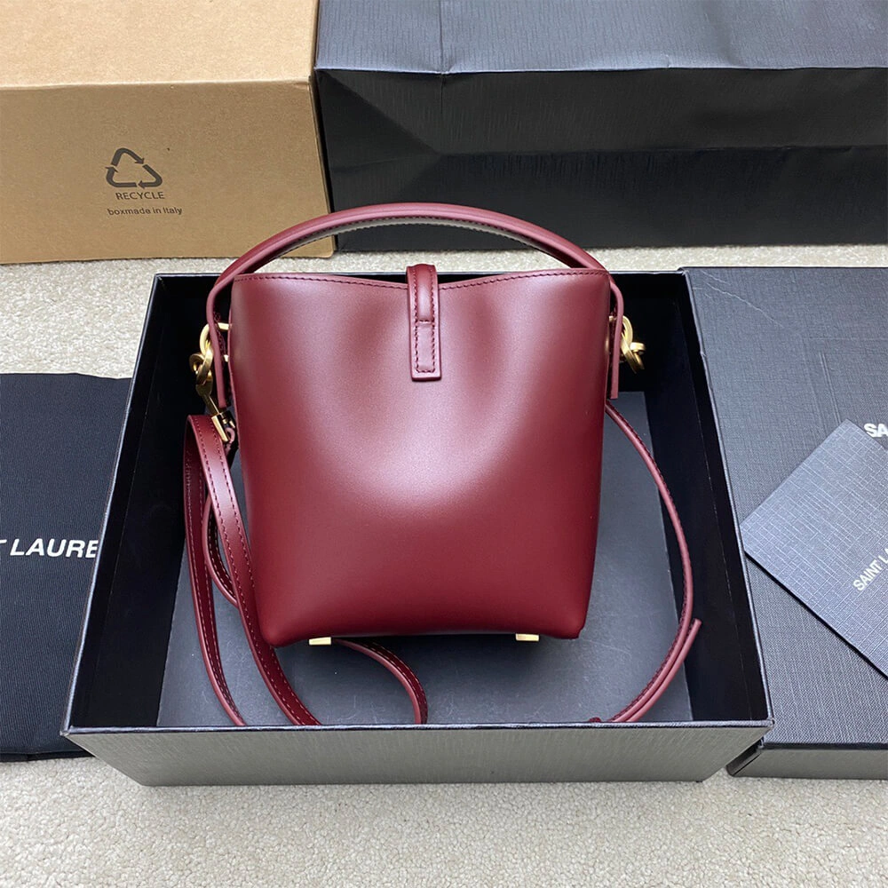 RelaxedFit YSL LE 37 mini in shiny leather 2594