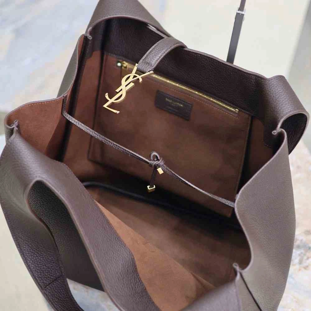 YSL LE 5 À 7 BEA in grained leather(HIGH-END GRADE) Breathable 2660