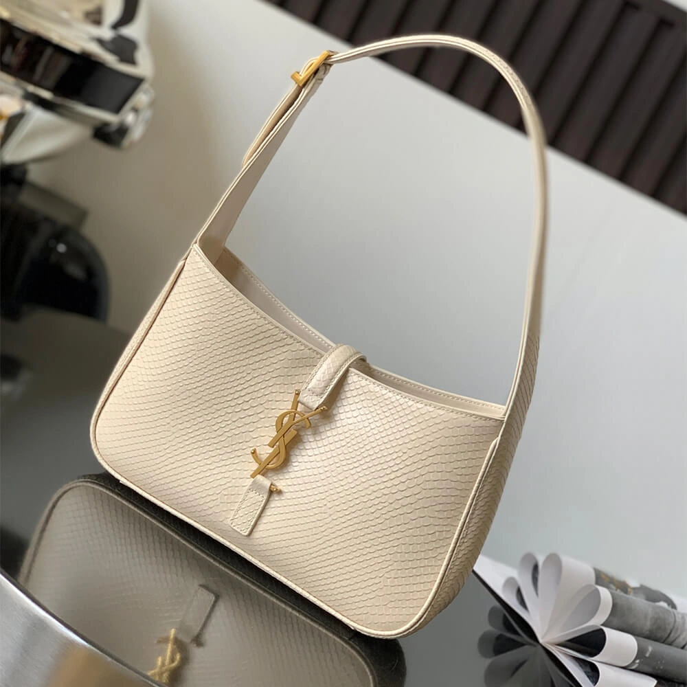 YSL LE 5 A 7 HOBO BAG IN PYTHON Packable 2636