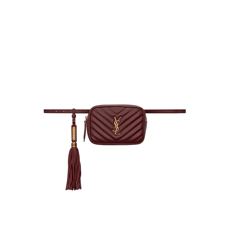 Unisex YSL LOU BELT BAG IN MATELASSE LEATHER 2875