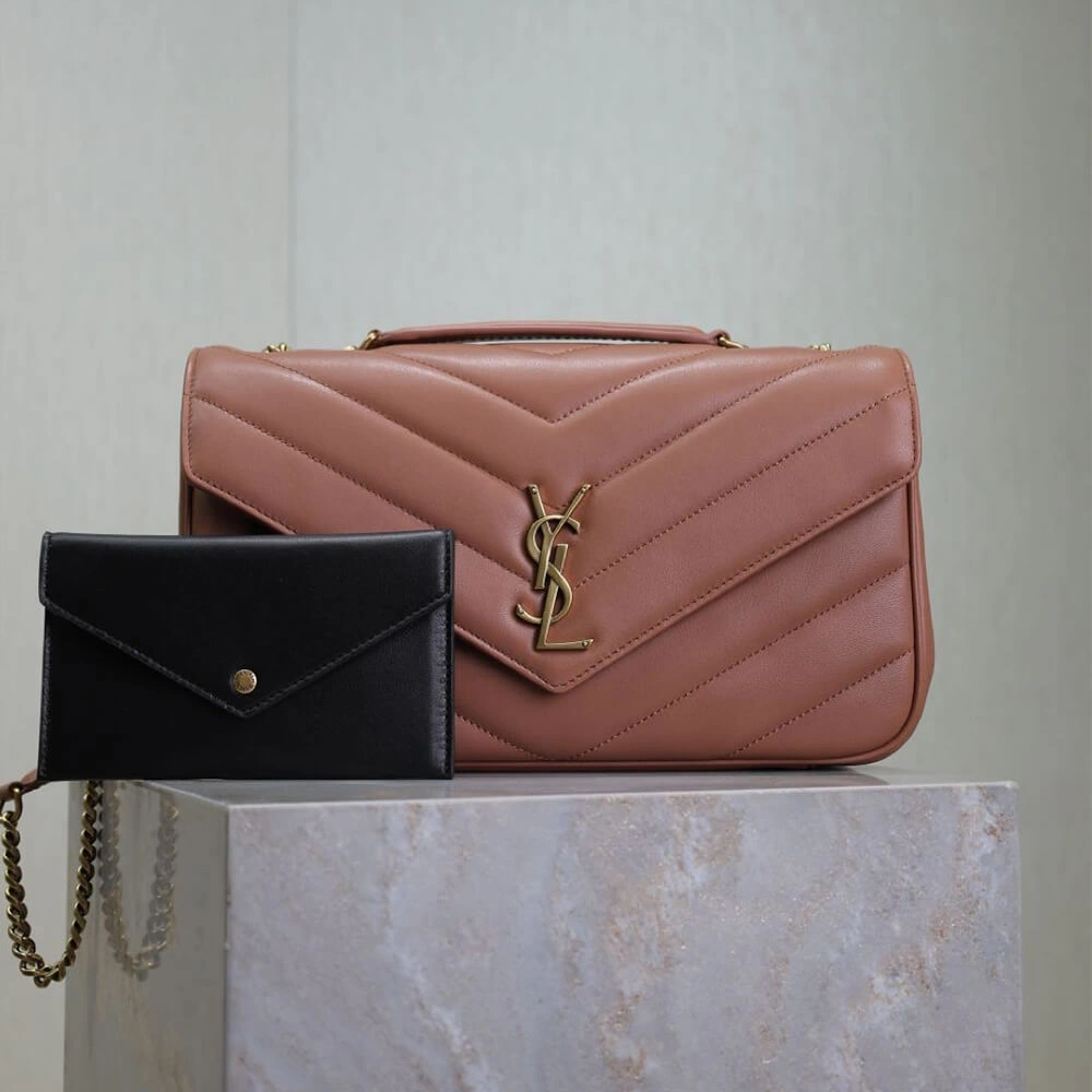 Cozy YSL LOULOU medium in MATELASSÉ lambskin 2838