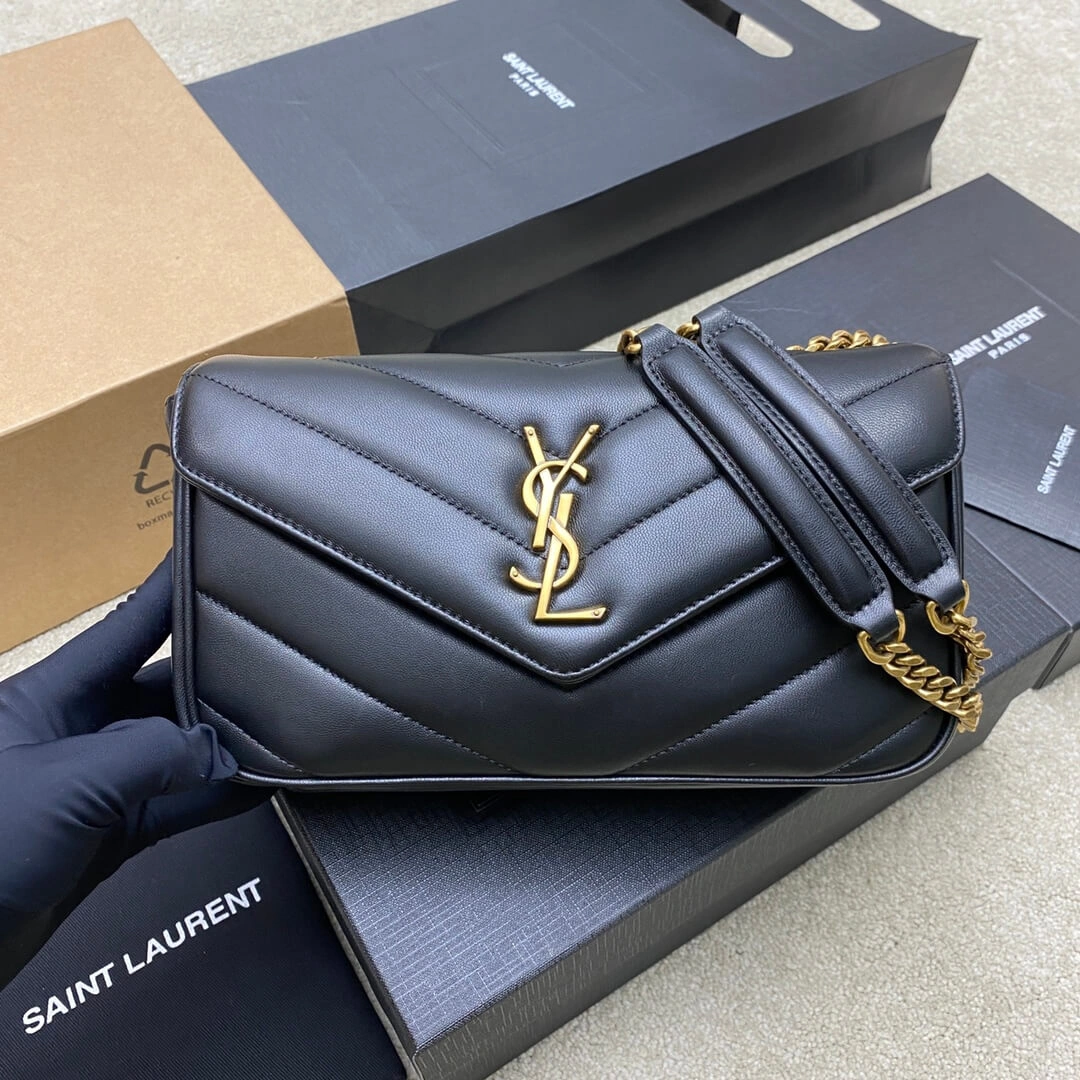 Contemporary YSL LOULOU small in MATELASSÉ lambskin 2847