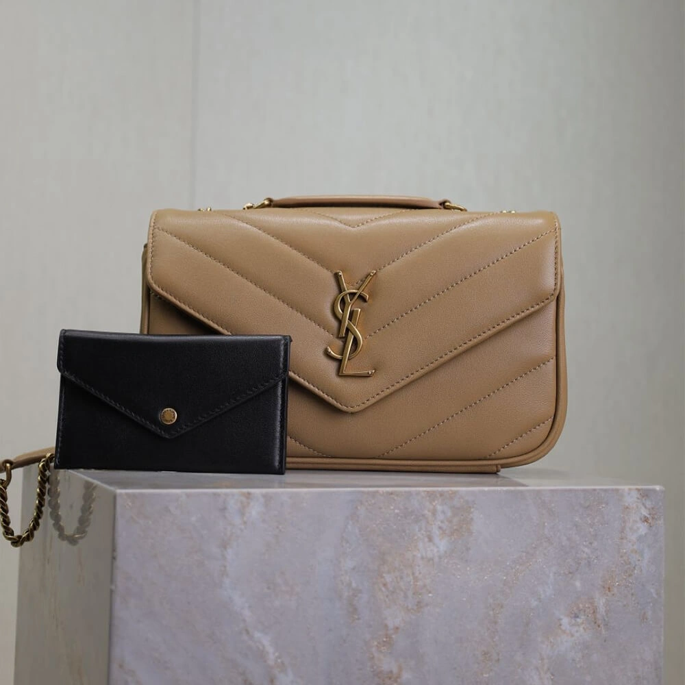 YSL LOULOU small in MATELASSÉ lambskin Packable 2849