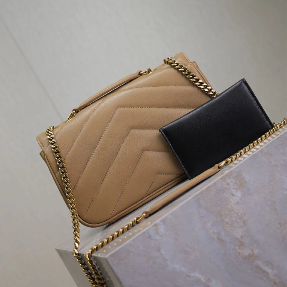 YSL LOULOU small in MATELASSÉ lambskin Packable 2849
