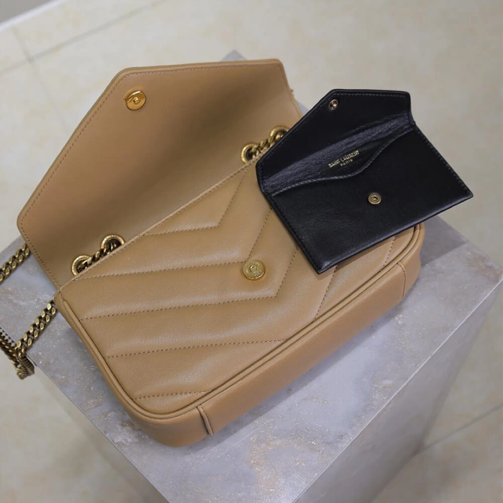 YSL LOULOU small in MATELASSÉ lambskin Packable 2849
