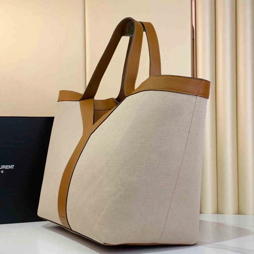 YSL Y TOTE IN CANVAS AND LEATHER(HIGH-END GRADE) Unisex 2599
