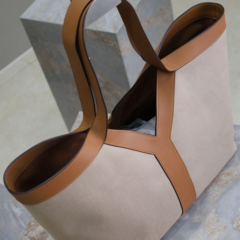 Affordable YSL Y TOTE IN CANVAS AND LEATHER(HIGH-END GRADE) 2767