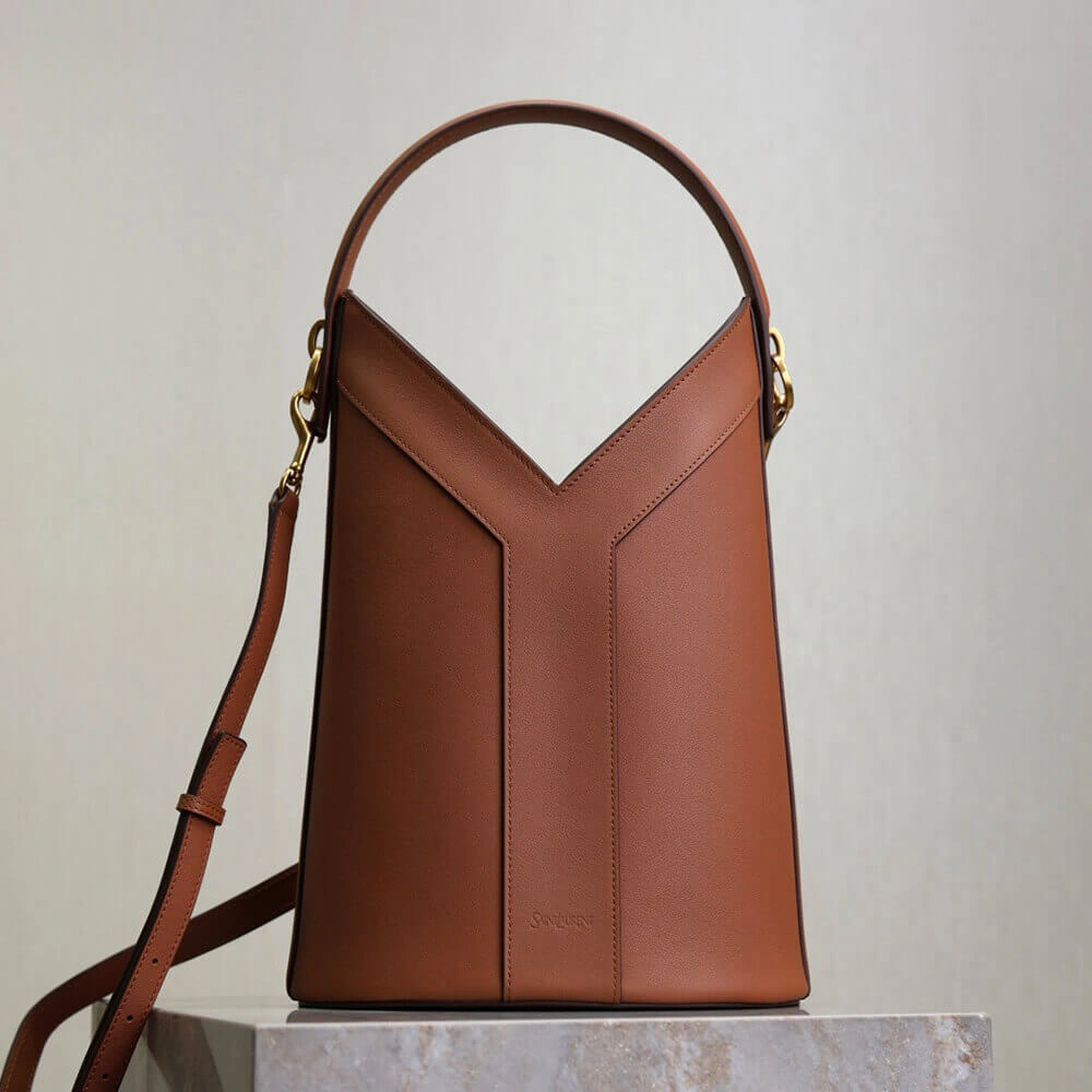 YSL Y top-handle bucket in leather(HIGH-END GRADE) Lightweight 2616