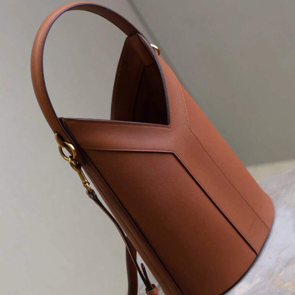 YSL Y top-handle bucket in leather(HIGH-END GRADE) Lightweight 2616