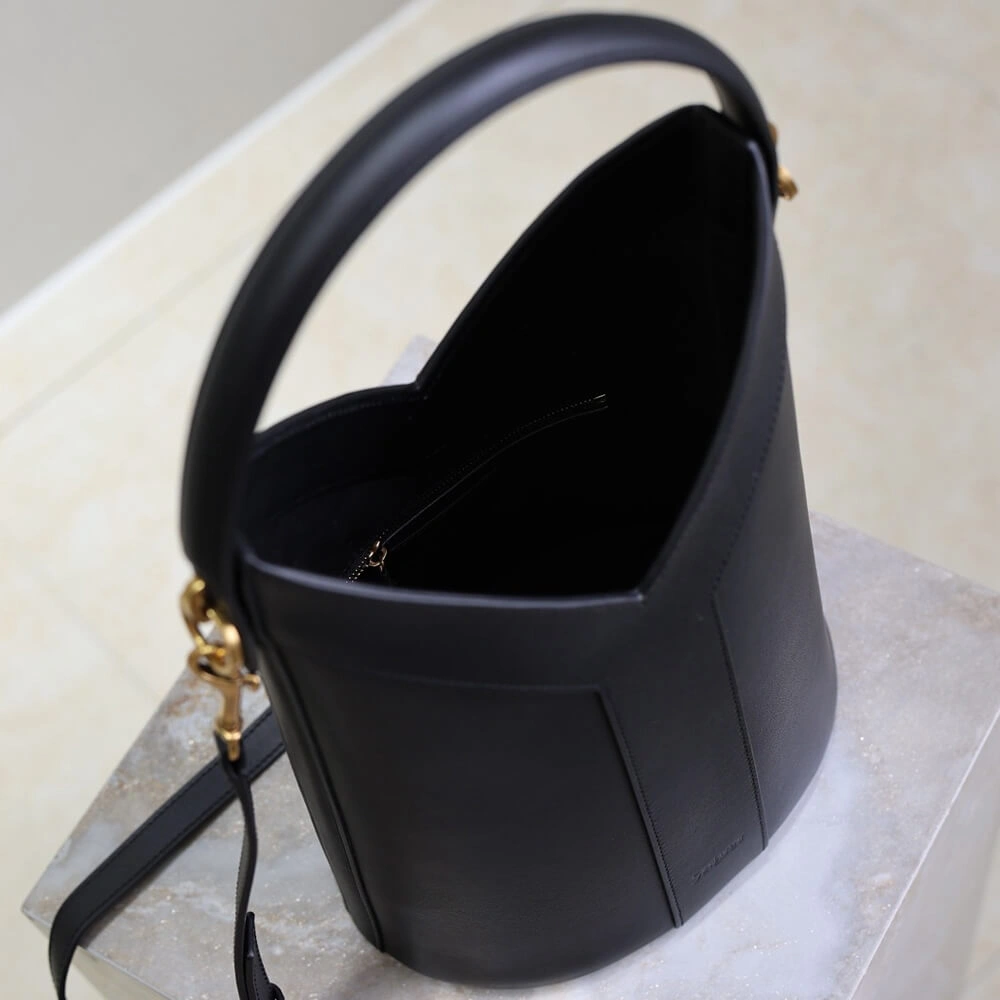 Elegant YSL Y top-handle bucket in leather(HIGH-END GRADE) 2602