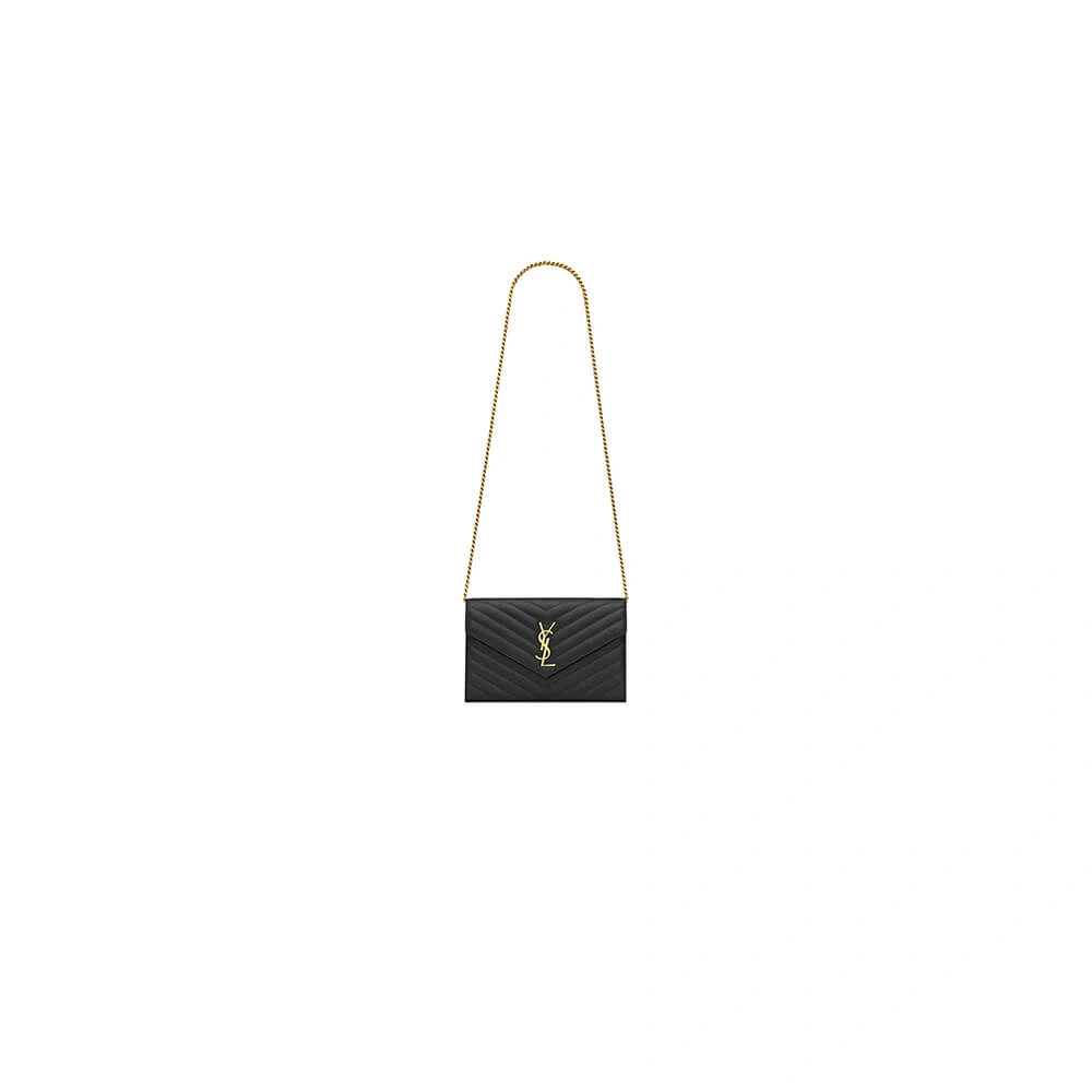Durable YSL cassandre chain wallet in lambskin 2632