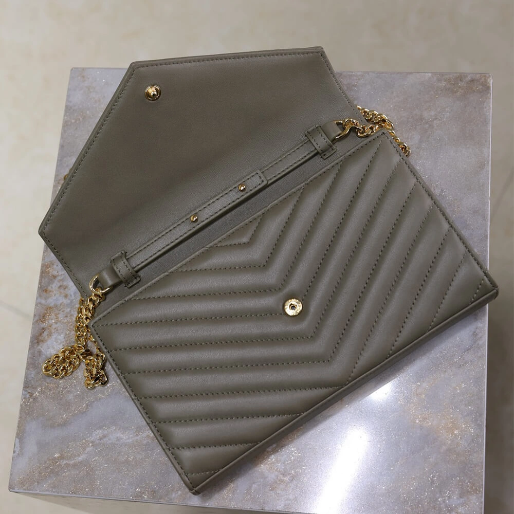 MoistureWicking YSL cassandre chain wallet in lambskin 2659