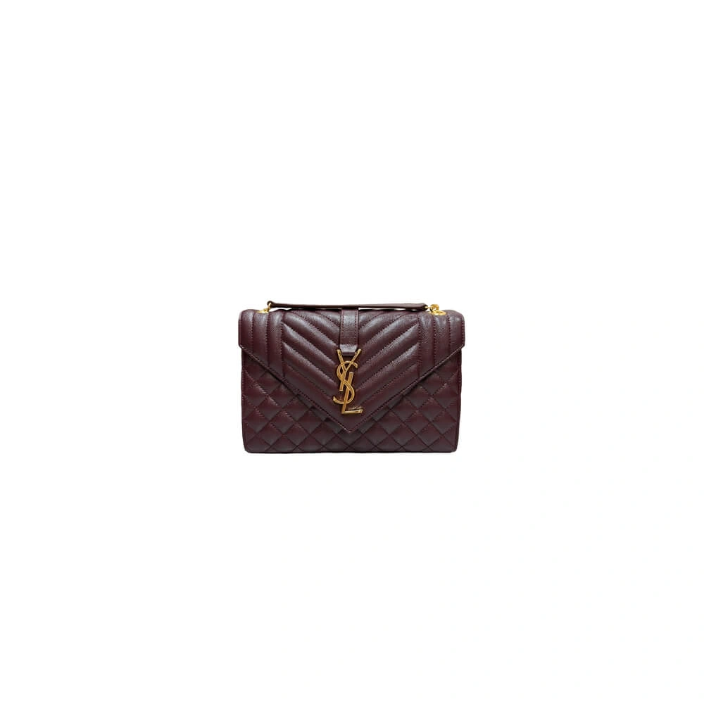 Compact YSL envelope medium in grained leather 2721