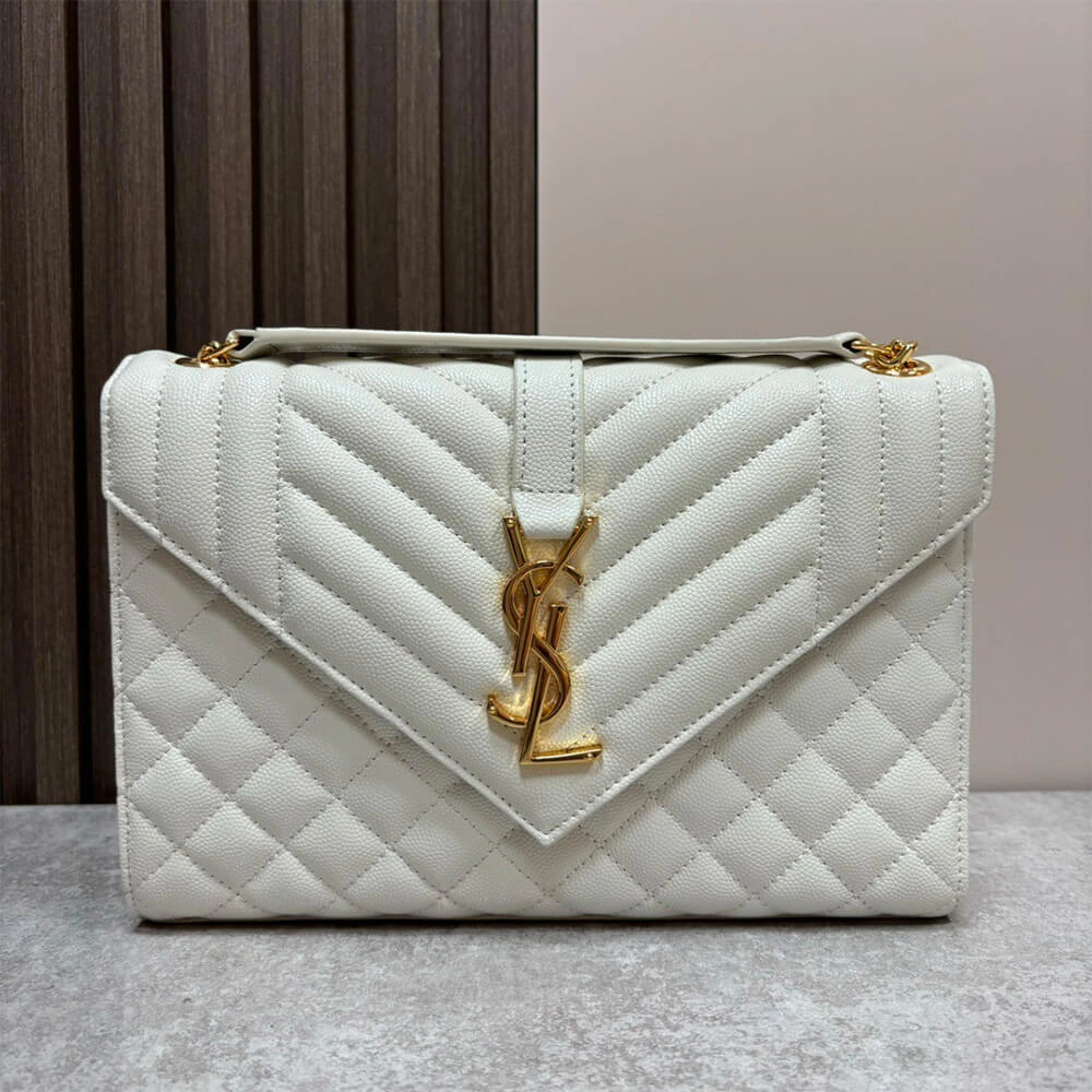 Reliable YSL envelope medium in grained leather 2732
