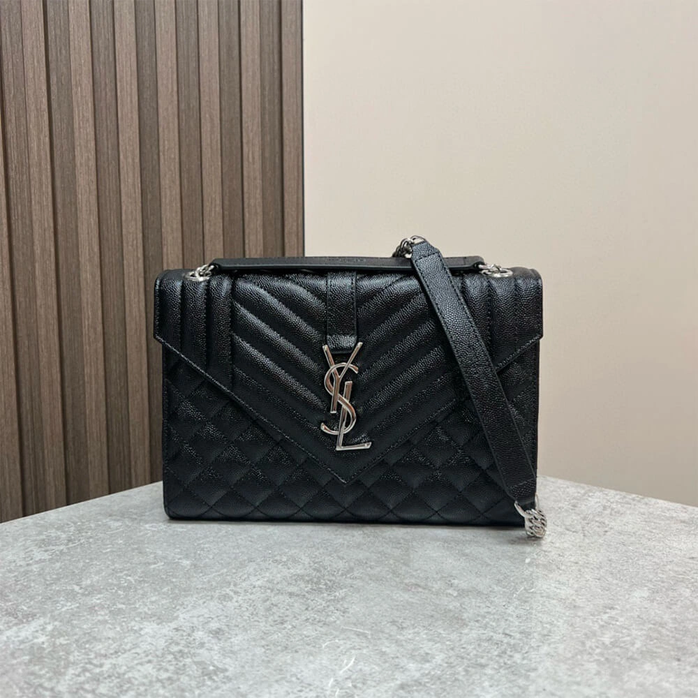 YSL envelope medium in grained leather Modern 2728
