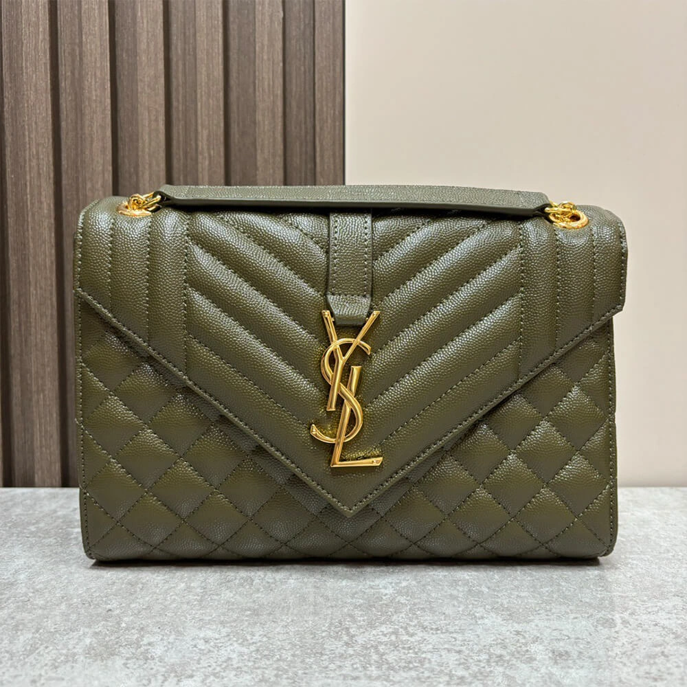 YSL envelope medium in grained leather TravelReady 2731