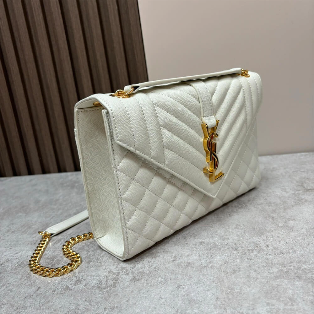 Reliable YSL envelope medium in grained leather 2732