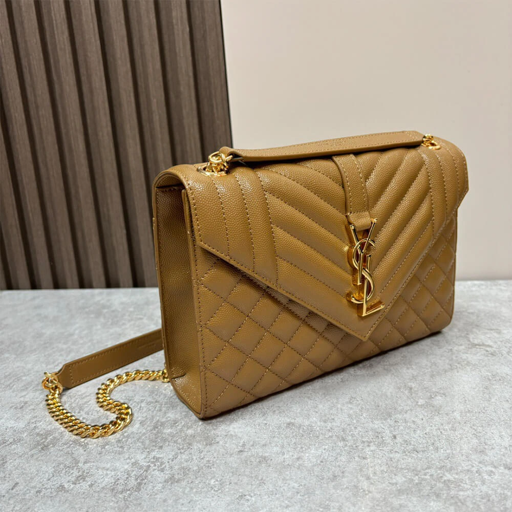 UrbanStyle YSL envelope medium in grained leather 2741