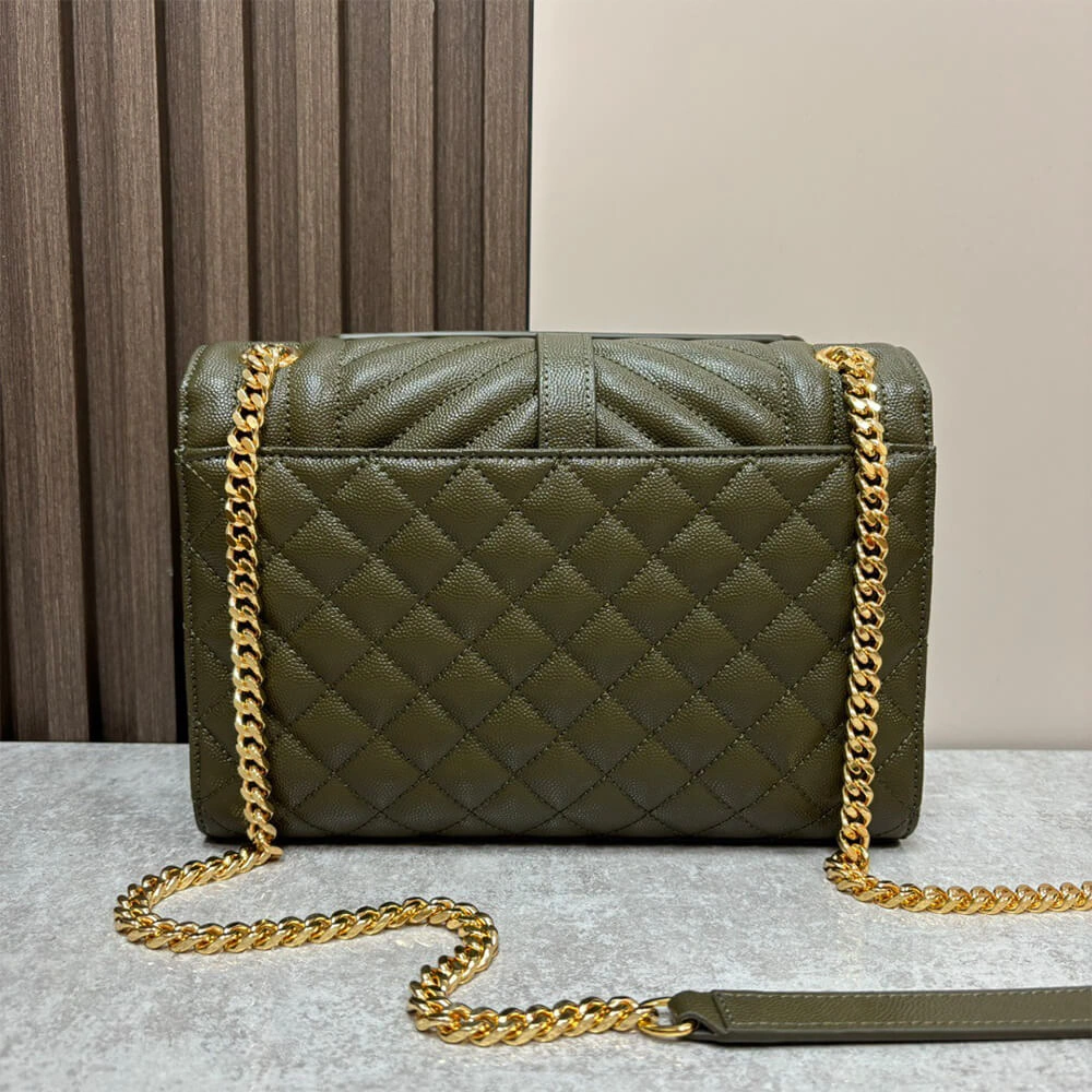 YSL envelope medium in grained leather TravelReady 2731