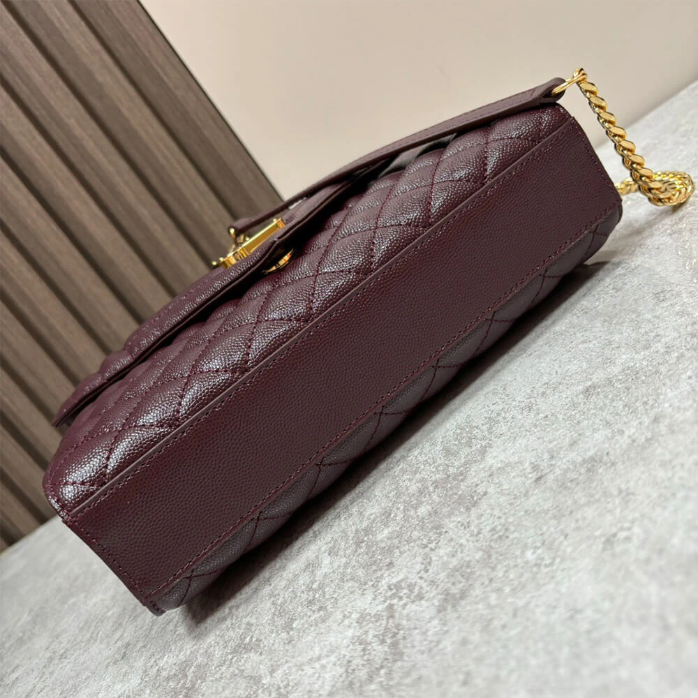 Compact YSL envelope medium in grained leather 2721