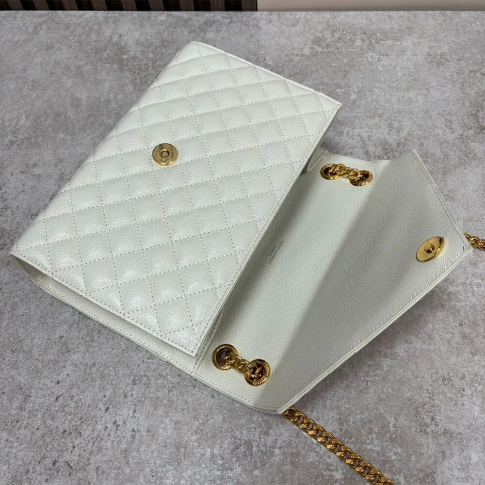Reliable YSL envelope medium in grained leather 2732