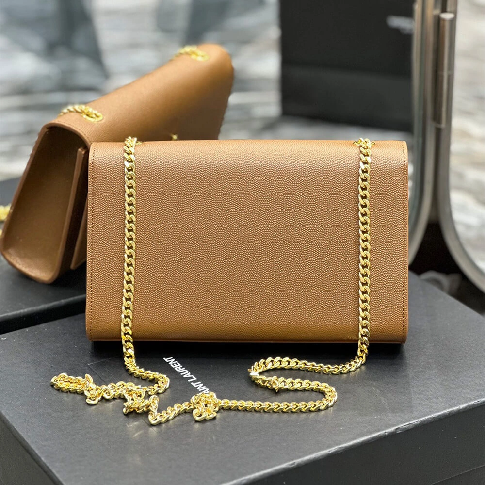 Minimalist YSL kate medium in grain de poudre embossed leather 2799
