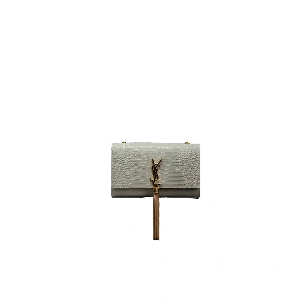 YSL kate medium tassel in crocodile-embossed leather Unique 2806