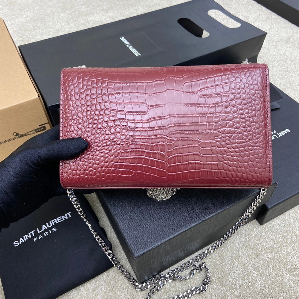 YSL kate medium tassel in crocodile-embossed leather Sophisticated 2809