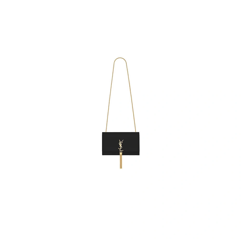 Refined YSL kate medium tassel in grain de poudre embossed leather 2789