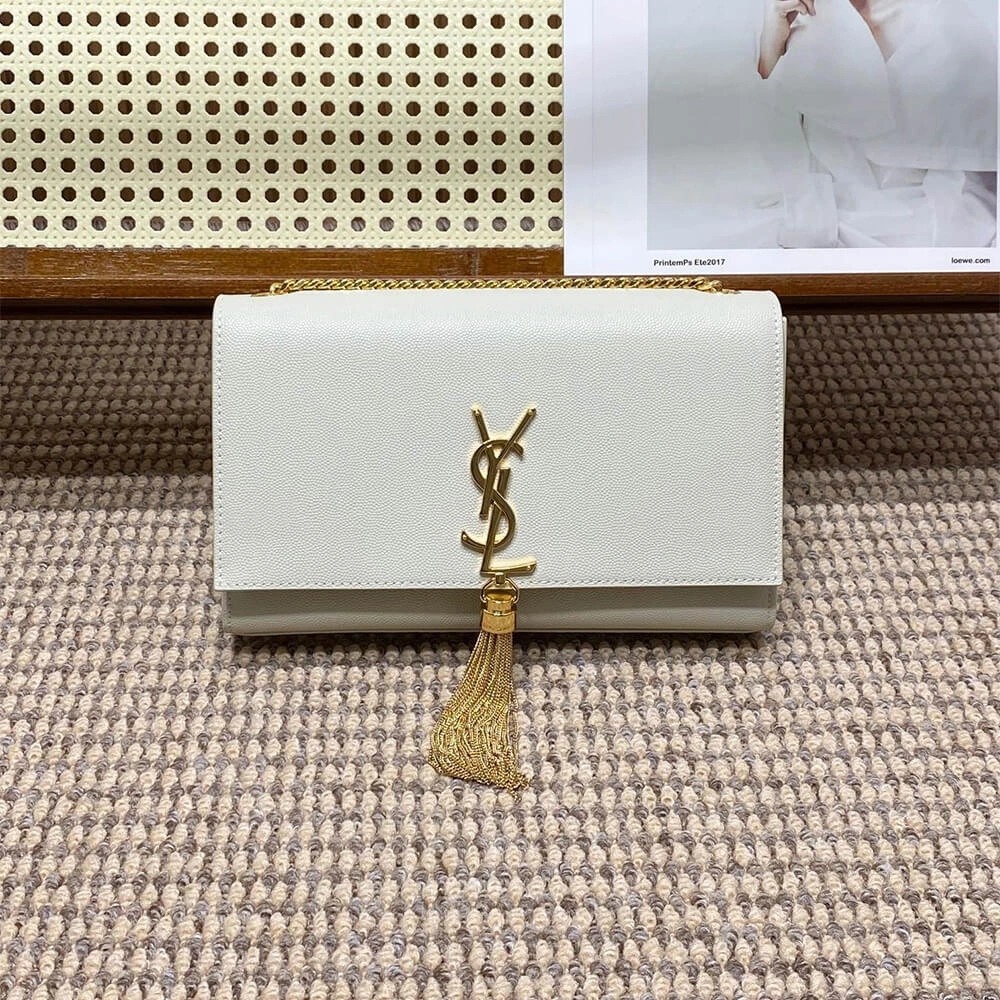 YSL kate medium tassel in grain de poudre embossed leather Sophisticated 2795