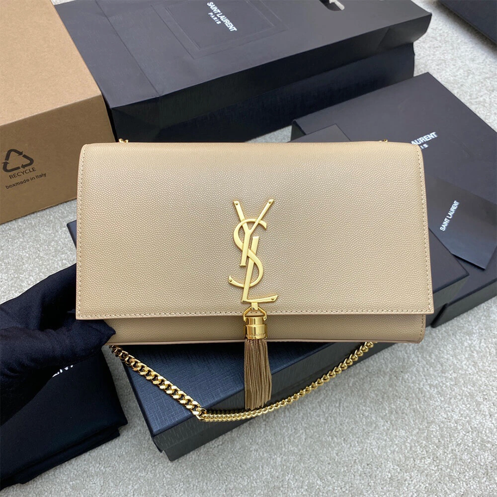 YSL kate medium tassel in grain de poudre embossed leather Chic 2796