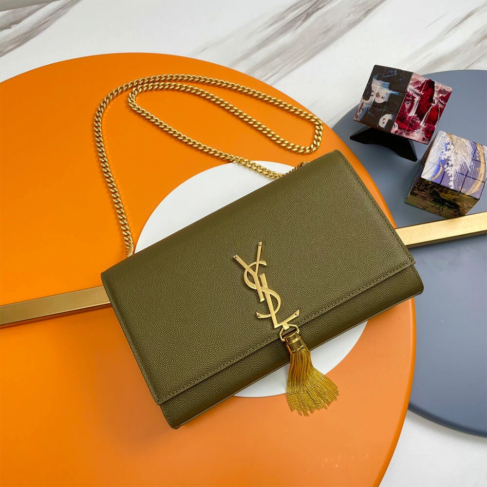 YSL kate medium tassel in grain de poudre embossed leather UrbanChic 2798