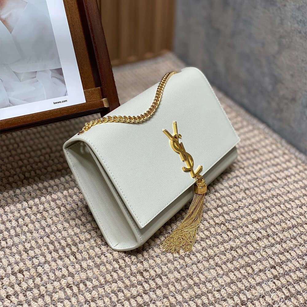 YSL kate medium tassel in grain de poudre embossed leather Sophisticated 2795