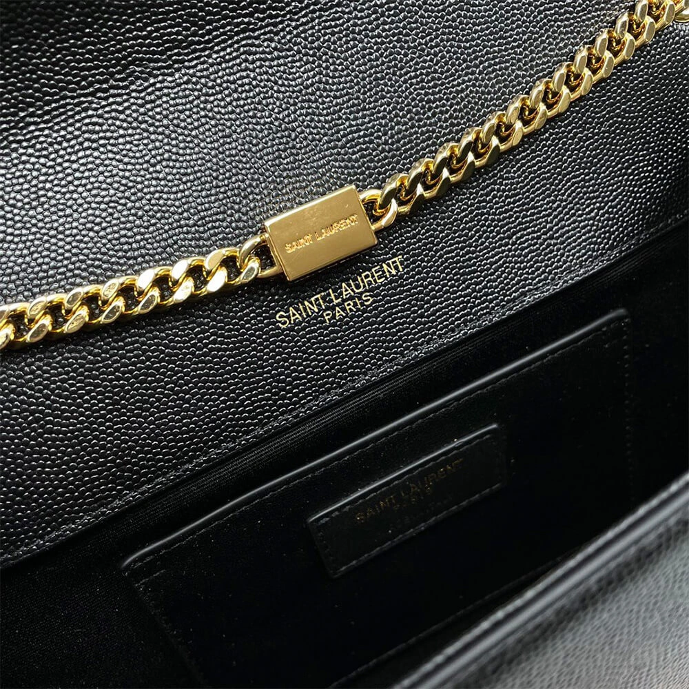 Refined YSL kate medium tassel in grain de poudre embossed leather 2789