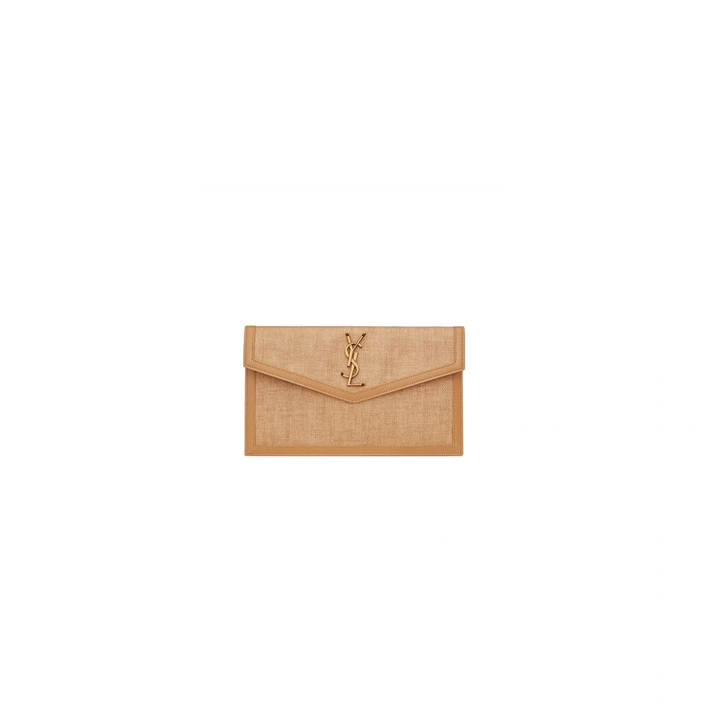 YSL uptown pouch in canvas and leather Bright 2664