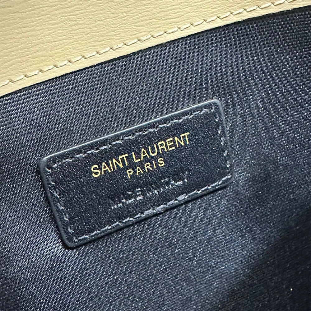 YSL uptown pouch in canvas and leather Bright 2664